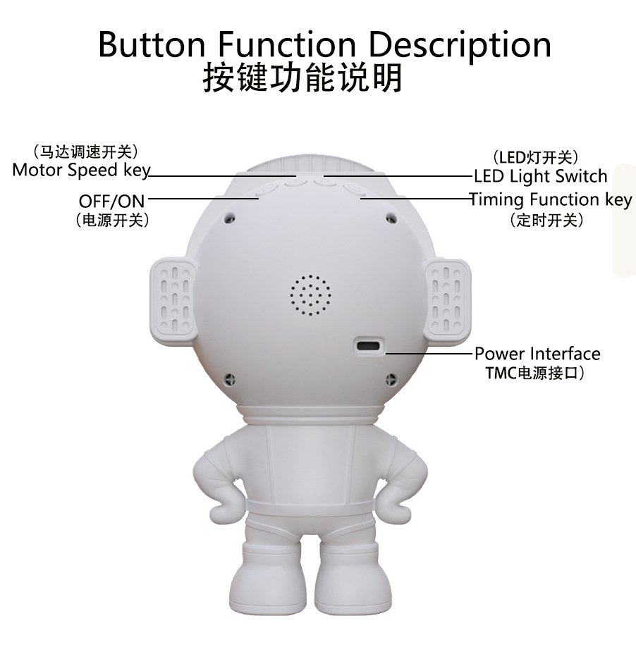 3D投影灯按键说明中英文