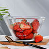 French salad bowl transparent glass bowl single noodle bowl home salad disc