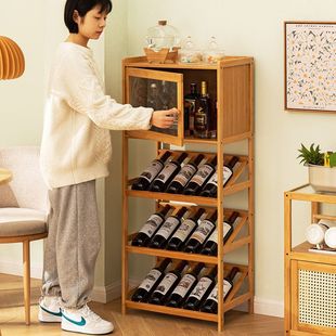 Living Room Wine Cabinet Wall Storage Cabinet Display High-End Integrated Cabinet Red Wine Display Cabinet Small Display Cabinet Home Wall