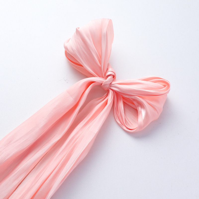 Día de la madre de siete colores 520 nuevos productos Perlas francesas Nieve satén tela arco floristería decoración de bricolaje material floral