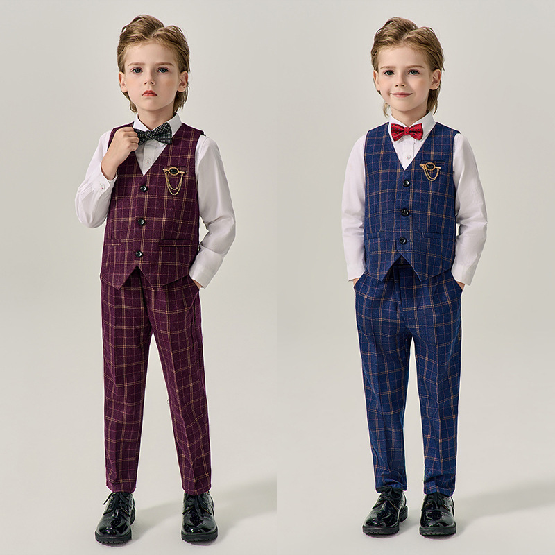 Children's Suit suit Boys Autumn and Summer Flower Children's Wedding Dress Birthday Children's Suit Piano Suit Children's Suit suit Boys Autumn and Summer Flower Children's Wedding Dress Birthday Children's Suit Piano Suit