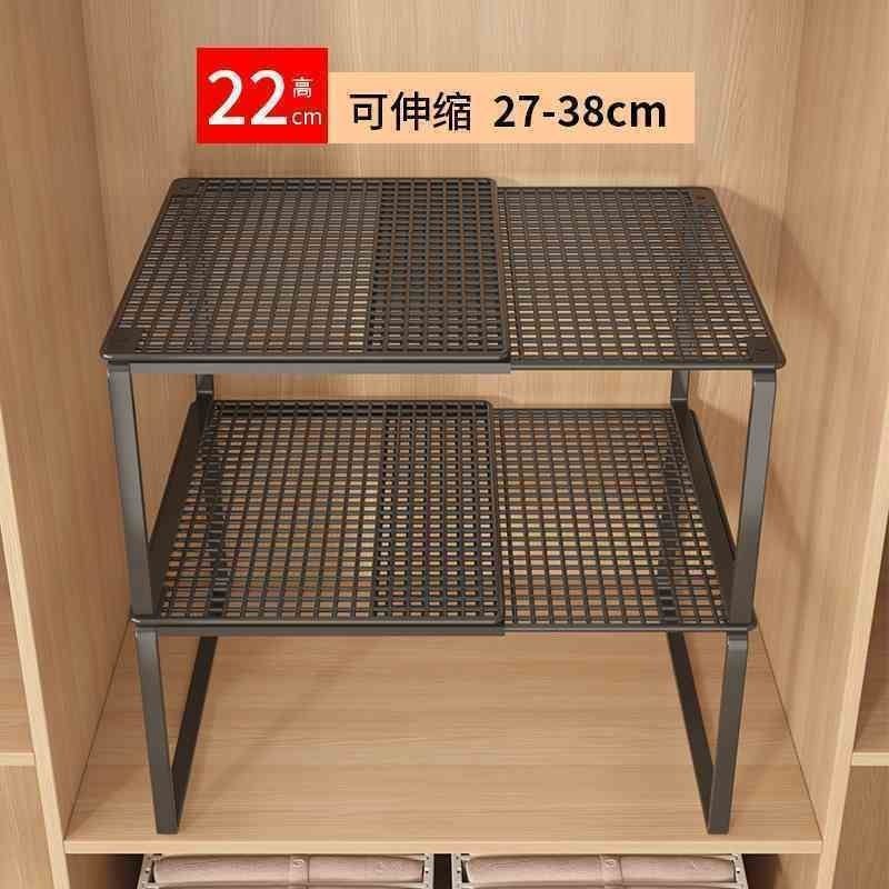 衣柜分层隔板收纳神器柜子橱柜内可伸缩置物架衣橱鞋柜隔断整理板|undefined
