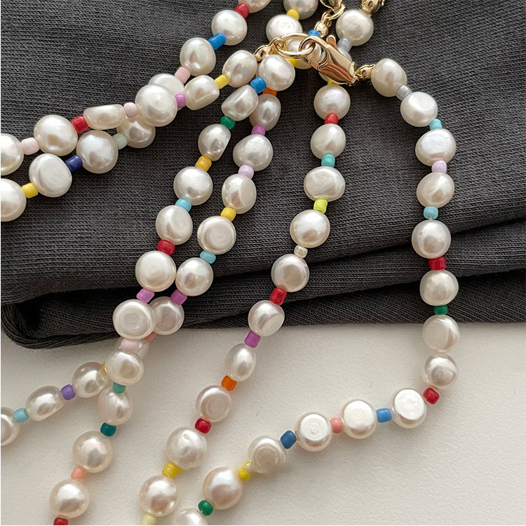 Fashion Bear Smiley Face Pearl Inlay Artificial Diamond Pendant Necklace 1 Piece