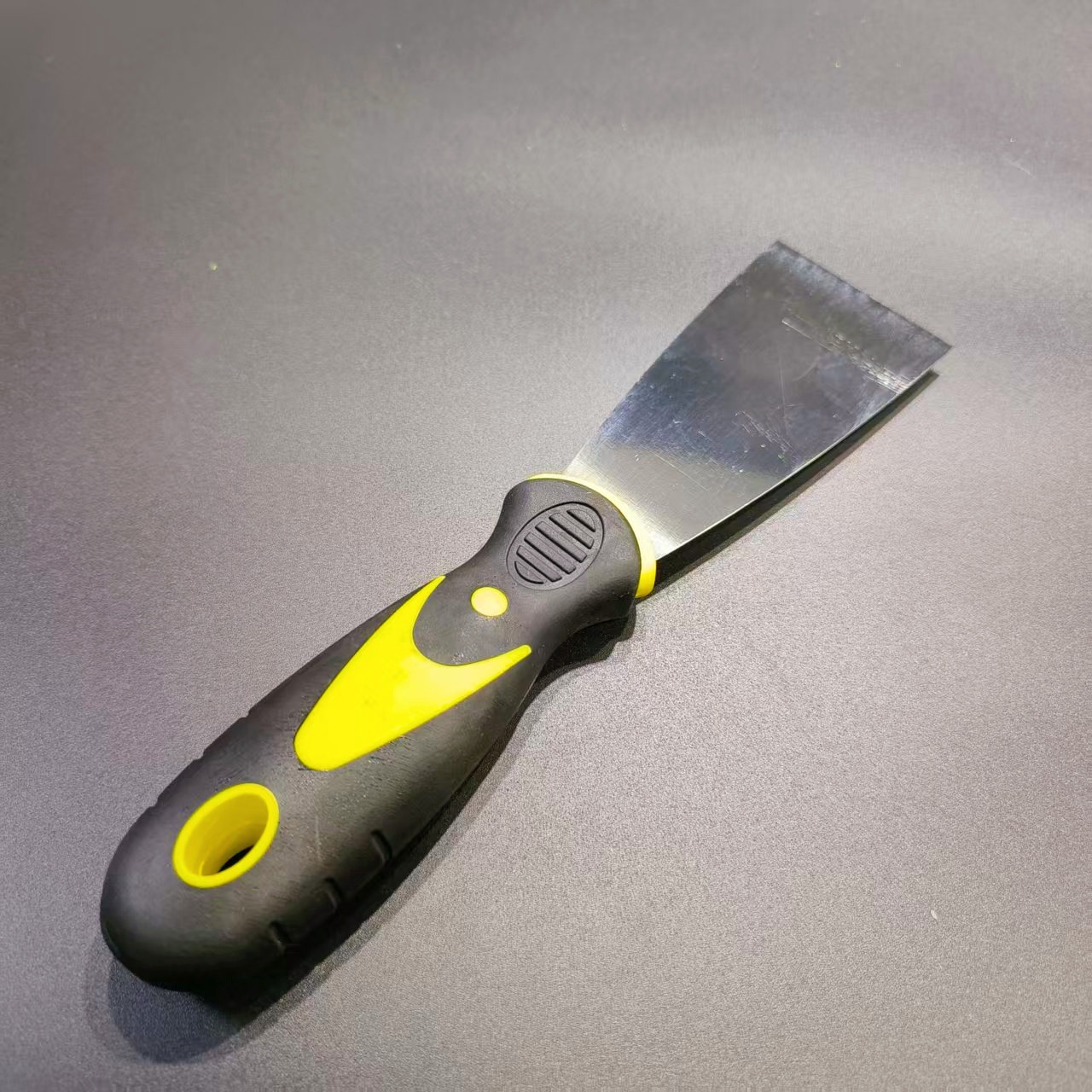 Cuchillo de masilla de acero inoxidable de dos colores cuchillo de masilla de goma cuchillo de raspa cuchillo de lote cuchillo de plástico cuchillo de masilla de alta dureza espejo
