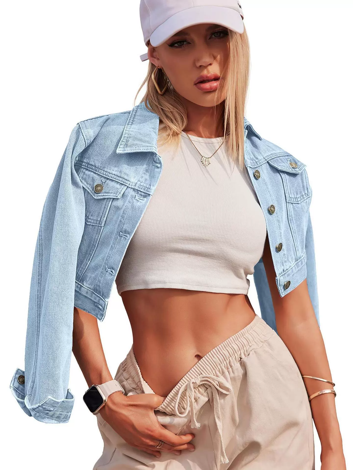 [Retro blue jeans Women's autumn design casual straight leg l]
