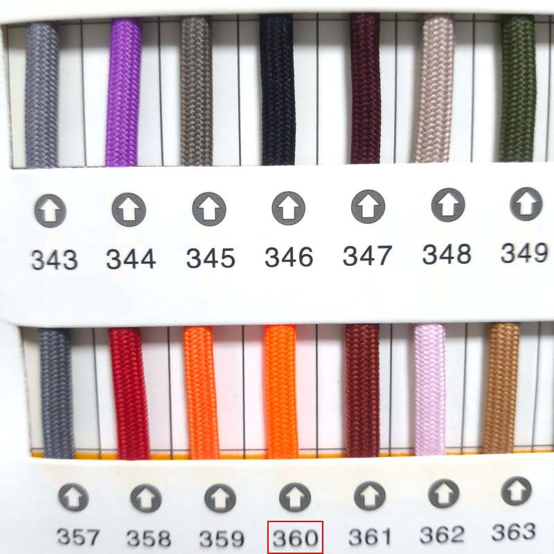 210 color 4mm color unisex cifrado cordón redondo negro y blanco cordón de zapatos casuales para zapatos blancos pequeños