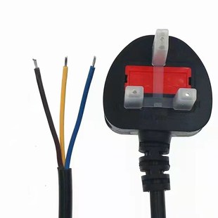 FActory Direct SAles British StAndArd Power Cord with 13A Fuse BAre Wire Tin TAil