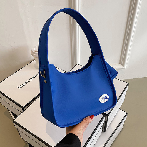 French niche handbag women's new trendy fashion armpit bag versatile ins contrasting color single shoulder crossbody bag