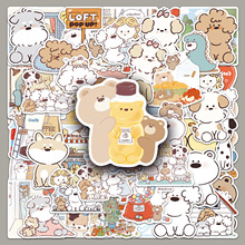 50张miiiiichan贴纸卡通可爱防水装饰手帐手机水杯行李箱电脑贴纸