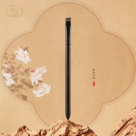 羽墨U01刀锋眉刷动物毛扁头斜角填色刷眉粉刷跨境沧州化妆刷批发