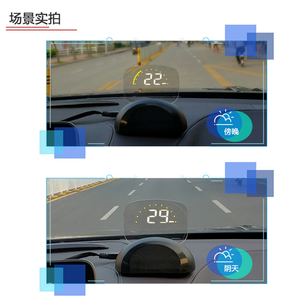 Hud Head-Up Display Gps Car Speedometer Projector Modified Obd Dual-Mode Digital Car Display Screen C700S