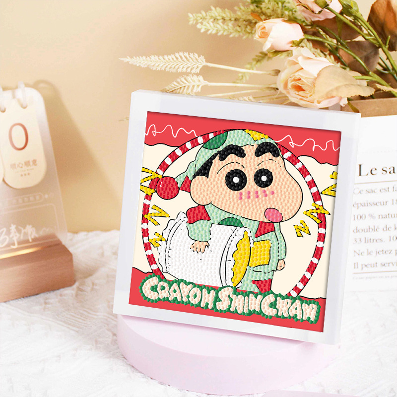 Diamante infantil DIY hecha a mano con material de marco paquete de dibujos animados Sanliou pegatinas de diamante regalo al por mayor pinturas de mampostería