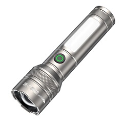 变焦远射小鲨手电筒强光充电户外激光小型直筒家用便携手电筒