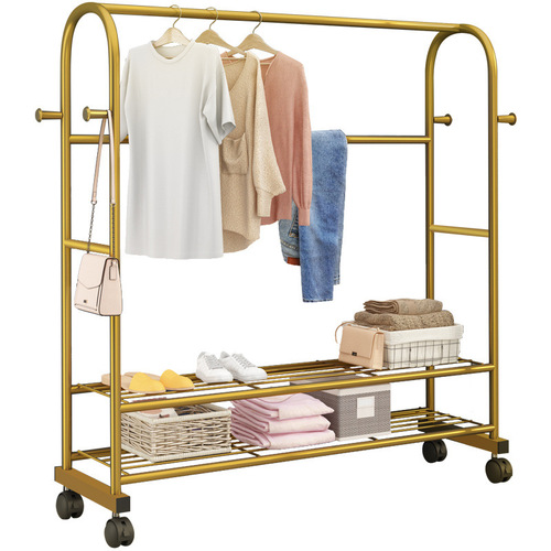 Floor-standing clothes drying rack for bedroom household folding clothes rack indoor simple storage balcony clothes drying rack