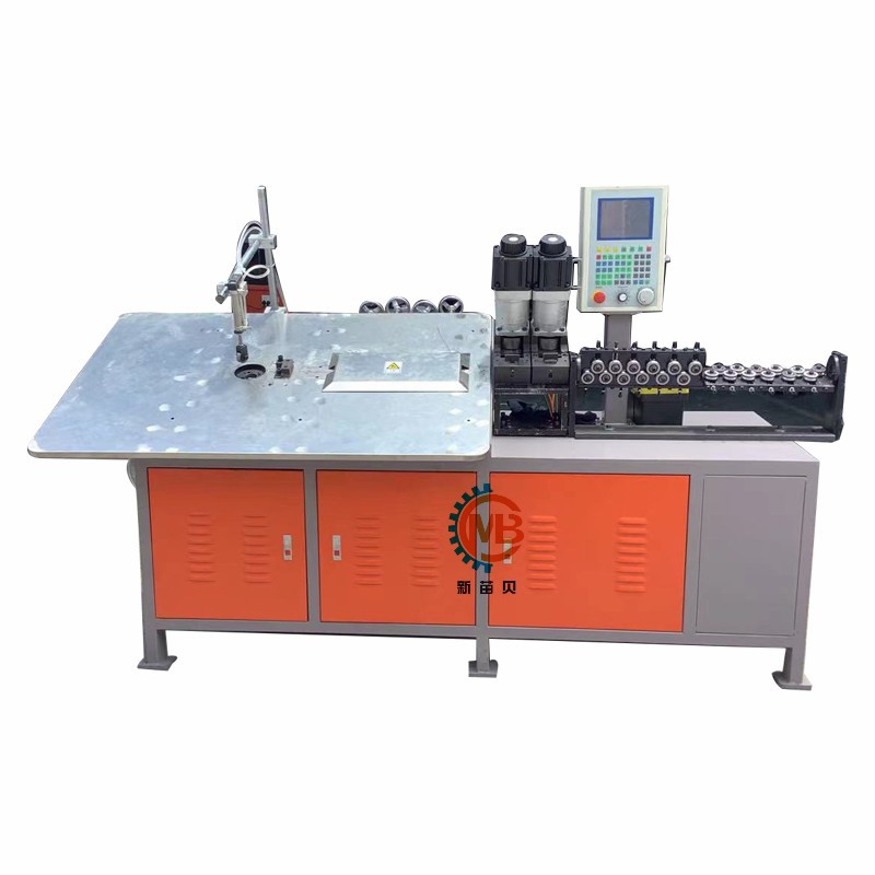 数控设备扁铁折弯机 4轴伺服2D弯线机 全自动冲孔折弯成型一体机