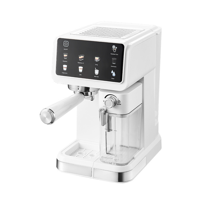Máquina Espresso Máquina de café italiano Máquina de café 20Bar semiautomática pequeña para el hogar Espuma de leche transfronteriza