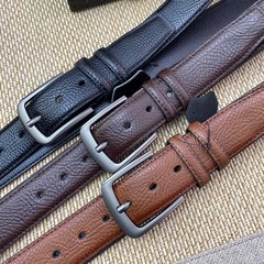 新しいメンズベルトカジュアルビジネスシンプルな牛革ベルト男性の若者と中年ファッション多用途ピンバックルズボンベルト卸売