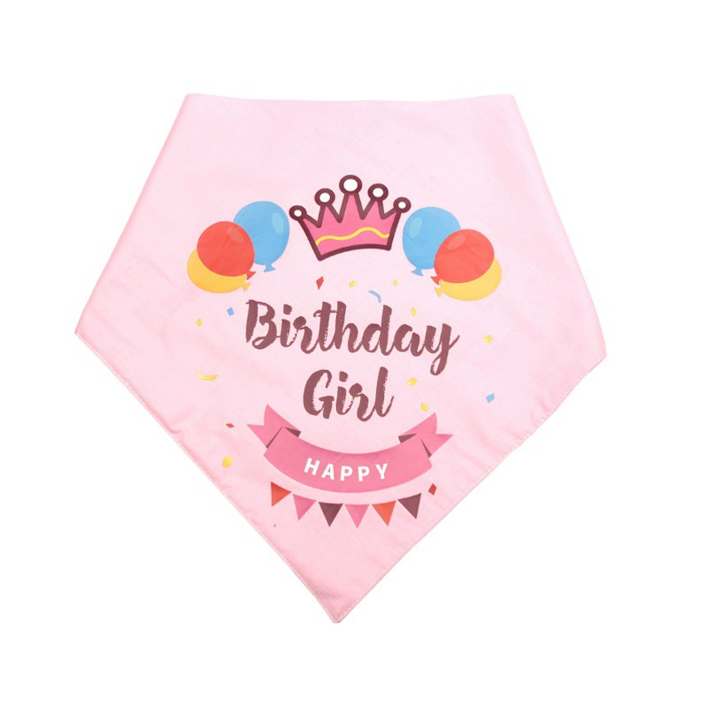 Трансграничное полотенце для домашних животных на день рождения, слюна, собака, кошка, домашнее животное, милое треугольное полотенце, аксессуары, шарф на шею, ювелирные изделия, нагрудник, оптовая продажа