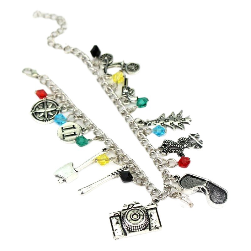クリスマスプレゼント周辺怪奇物語ブレスレットレトロ斧自転車テープセット金属アクセサリーブレスレット