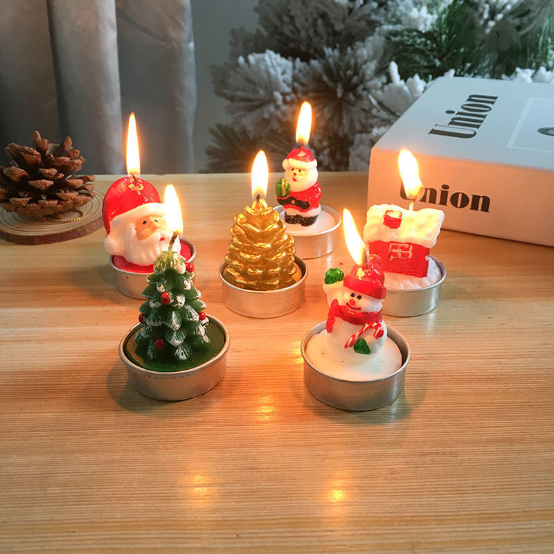 圣诞蜡烛狂欢夜娱乐场所布置浪漫烛光晚餐圣诞节表白求婚道具|ru