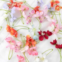 仿真花苹果花朵假花绢花DIY材料头饰配件仿真花枝花束配件ins风