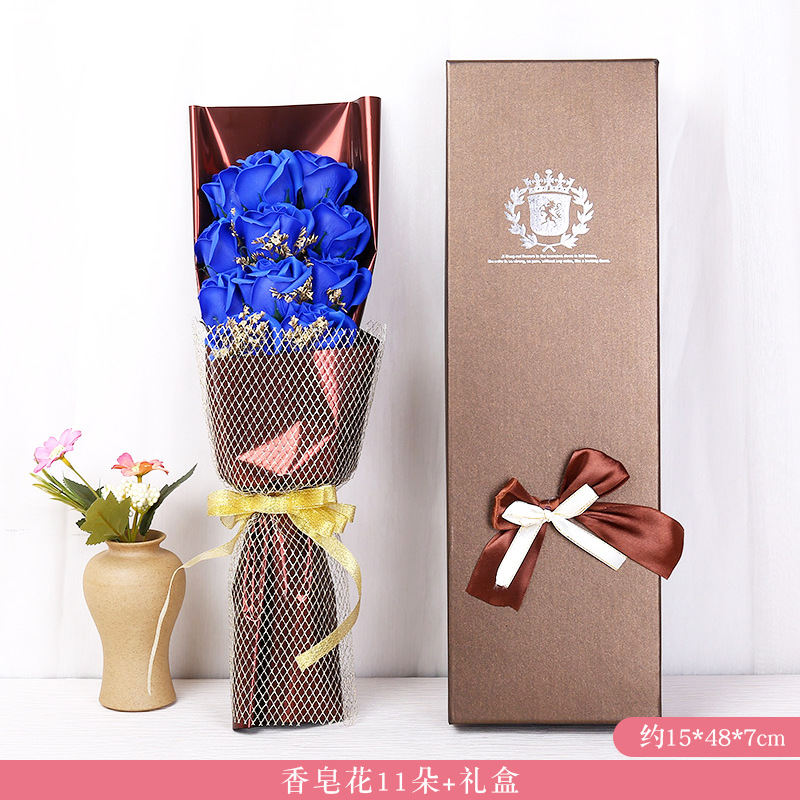 Regalo del Día de San Valentín para la novia esposa novias madre Navidad simulación jabón Rosa ola bola ramo