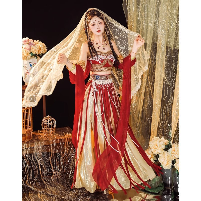 Dunhuang Feitian Family Han Dynasty Chinese Style Exotic Han Element Tianzhu Princess Desert Western Dance Costume