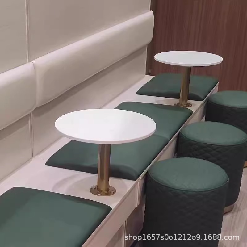 简约现代商用奶茶店壁装铁艺小圆桌咖啡店靠墙壁挂桌子卡座餐桌几