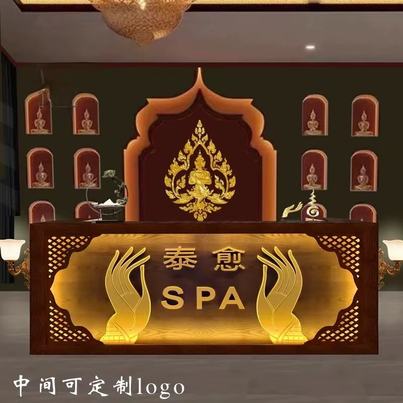 Тайский бар, этнический массаж ног Юго-Восточной Азии, стойка регистрации для здоровья, салон красоты, массажный магазин, отель, ретро-кассир