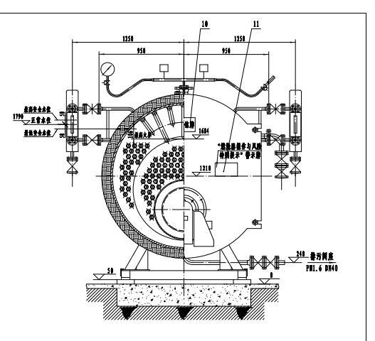 乳化反应高温碳化热能实验蒸汽锅炉 燃气蒸汽锅炉 10吨蒸汽锅炉