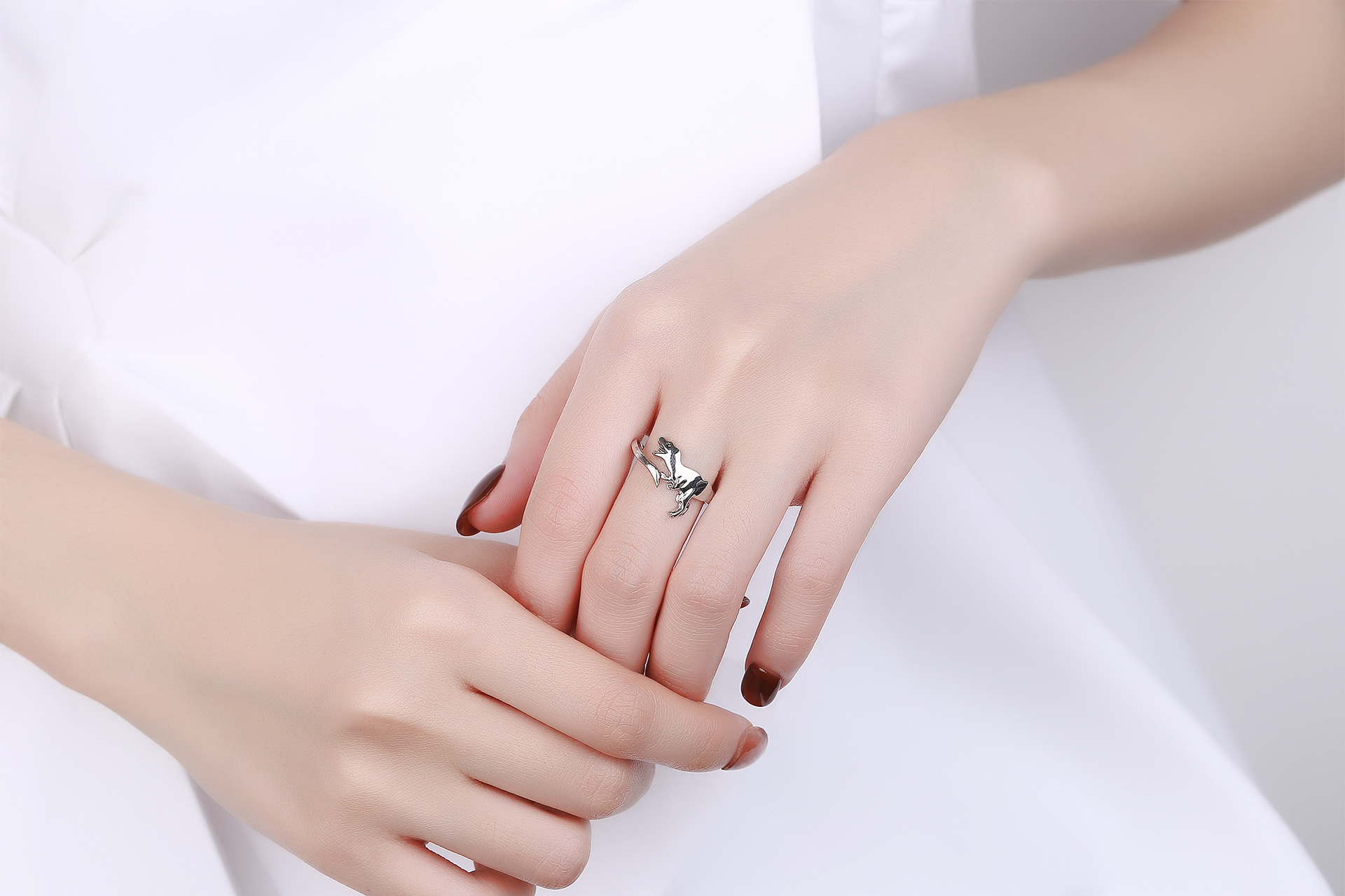 Fashion Dinosaur Copper Open Ring 1 Piece