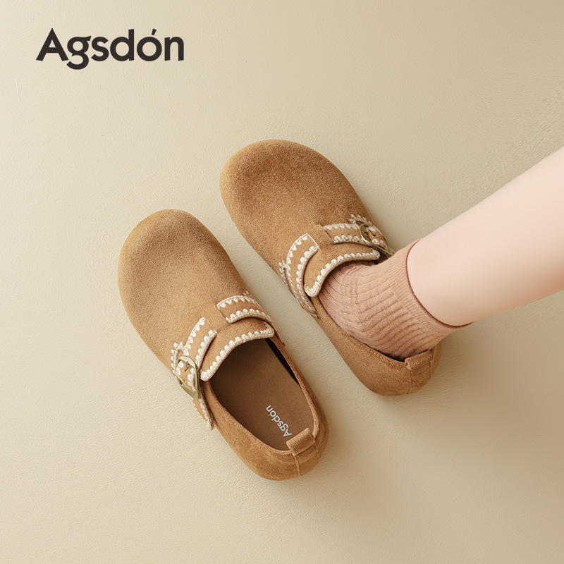 Zapatos Birken de suela gruesa para mujeres 2025 nuevos zapatos de invierno con suela suave retro para mujeres embarazadas.