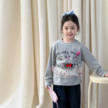 维木童装女童秋装2025新款儿童衣服小女孩洋气穿搭早秋女宝宝套装