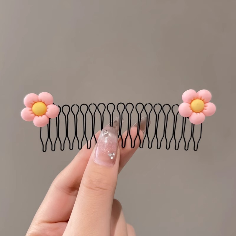 Cabello de la parte posterior de la cabeza de los niños, artefacto de acabado de cabello roto, peine de cabello tirado de pelo, peine de cabello roto, horquilla invisible, diadema, tocado