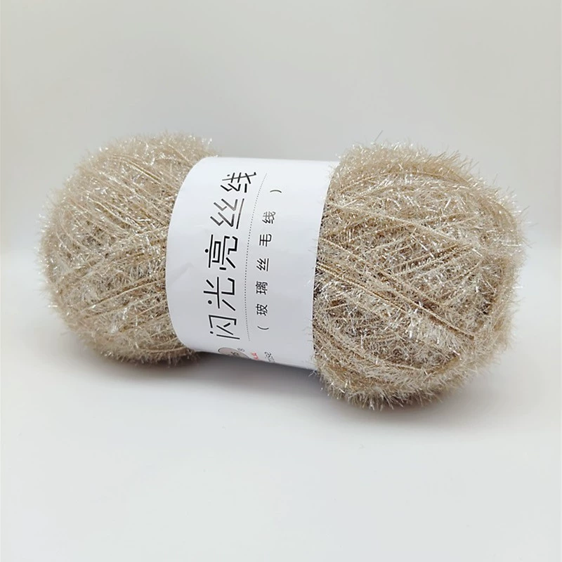 Стеклянная шелковая нить, handmade мерцание, 50 г (≈100 м) — упакованный односторонний пряжа