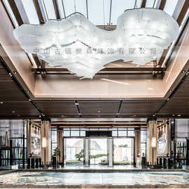 酒店大堂亚克力灯工程灯创意个性会议室洽谈区展台售楼部大厅吊灯