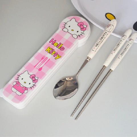 상자 핑크 KT 숟가락 젓가락