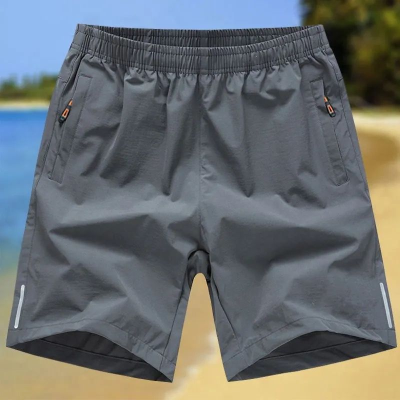 Gray-[Parallel Bars Quick-Drying Shorts]