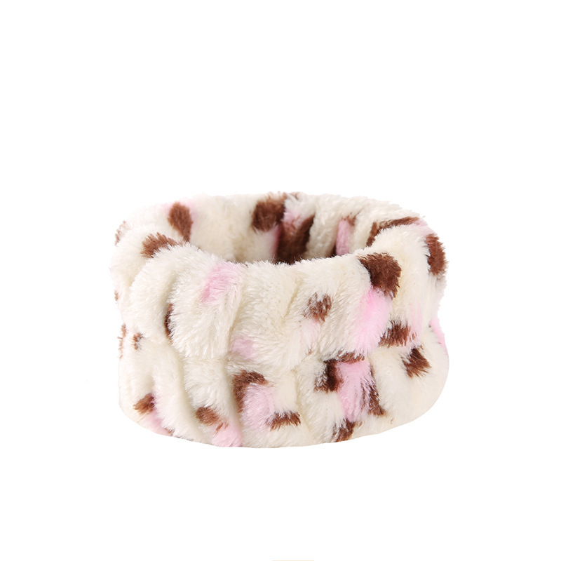 Arco banda de pelo al por mayor de las niñas de color sólido todo partido de maquillaje absorbente de sudor-limpieza lavado de cara correa de muñeca de franela banda de pelo