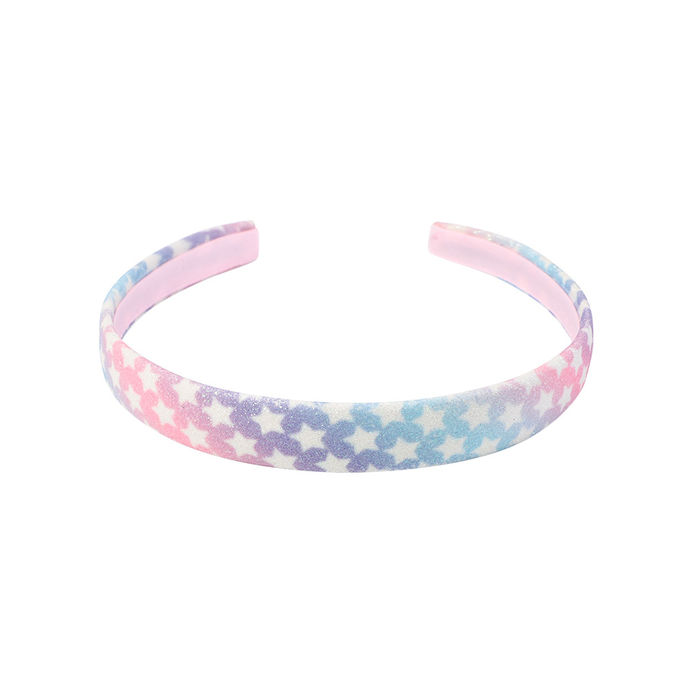 Fashion Star Plaid Cloth Plating Hair Band 1 Piece display picture 7