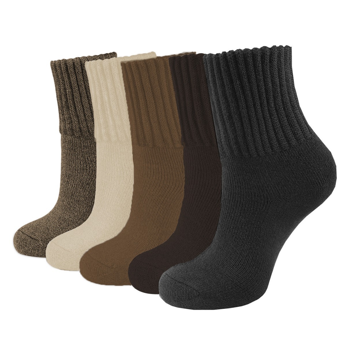 Women's Solid Mid-calf Socks, Casual Soft Comfy Warm Socks for Fall & Winter, Women's Socks for Daily Wear