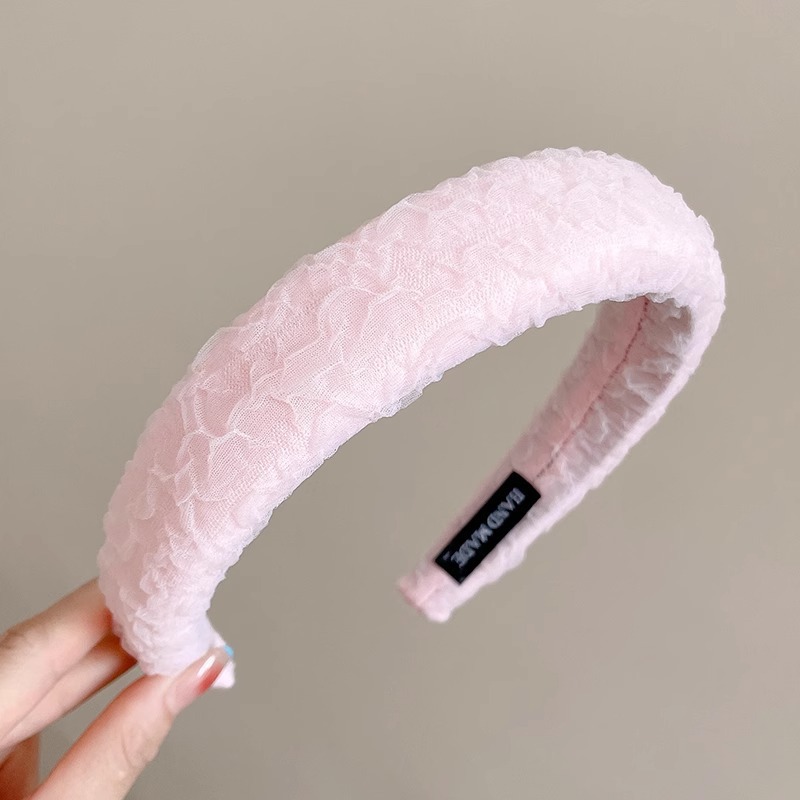 Diadema superior de cráneo alto para mujer que sale diadema de temperamento de todo fósforo paquete de cabello de Merad lavado de cara de sentido avanzado horquilla de cabello prensado tocado