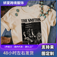 女T恤史密斯衬衫女孩复古数字图形大学原宿T恤卡哇伊80年代韩国服