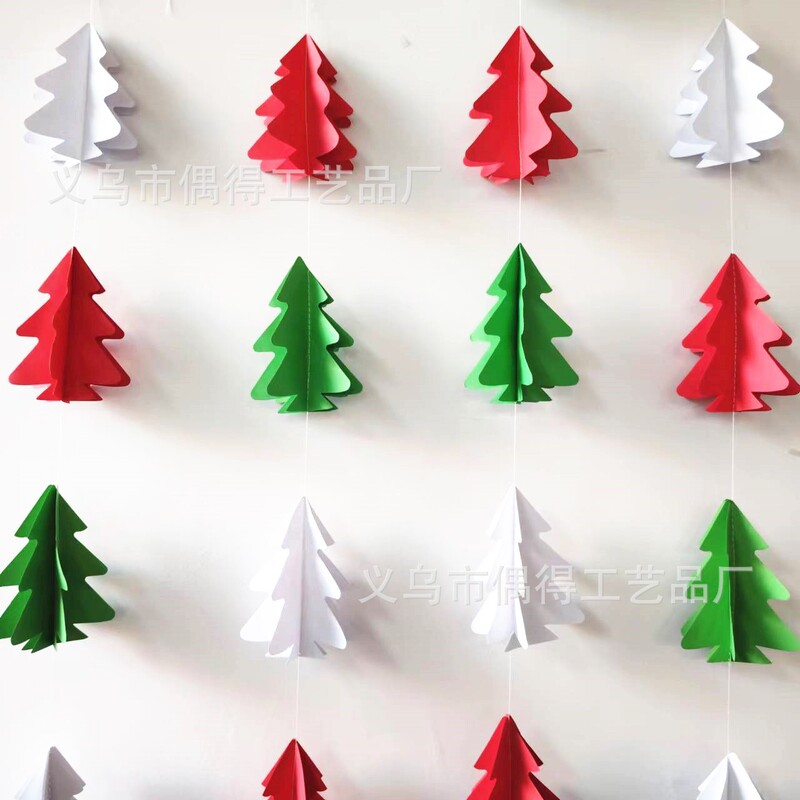 4メートルクリスマスツリー紙花クリスマスツリー装飾用品紙串冬クリスマスシーン装飾花|undefined