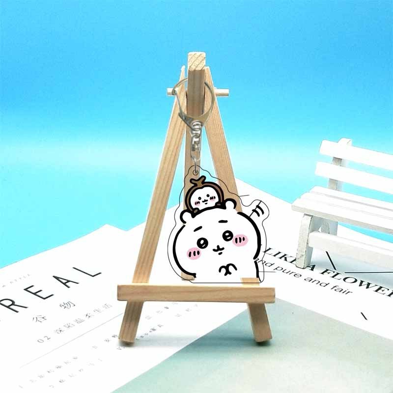 chiikawa ジイカワ ハチ小八 ins 漫画かわいいランドセル小さなペンダントアクリルキーホルダー|undefined