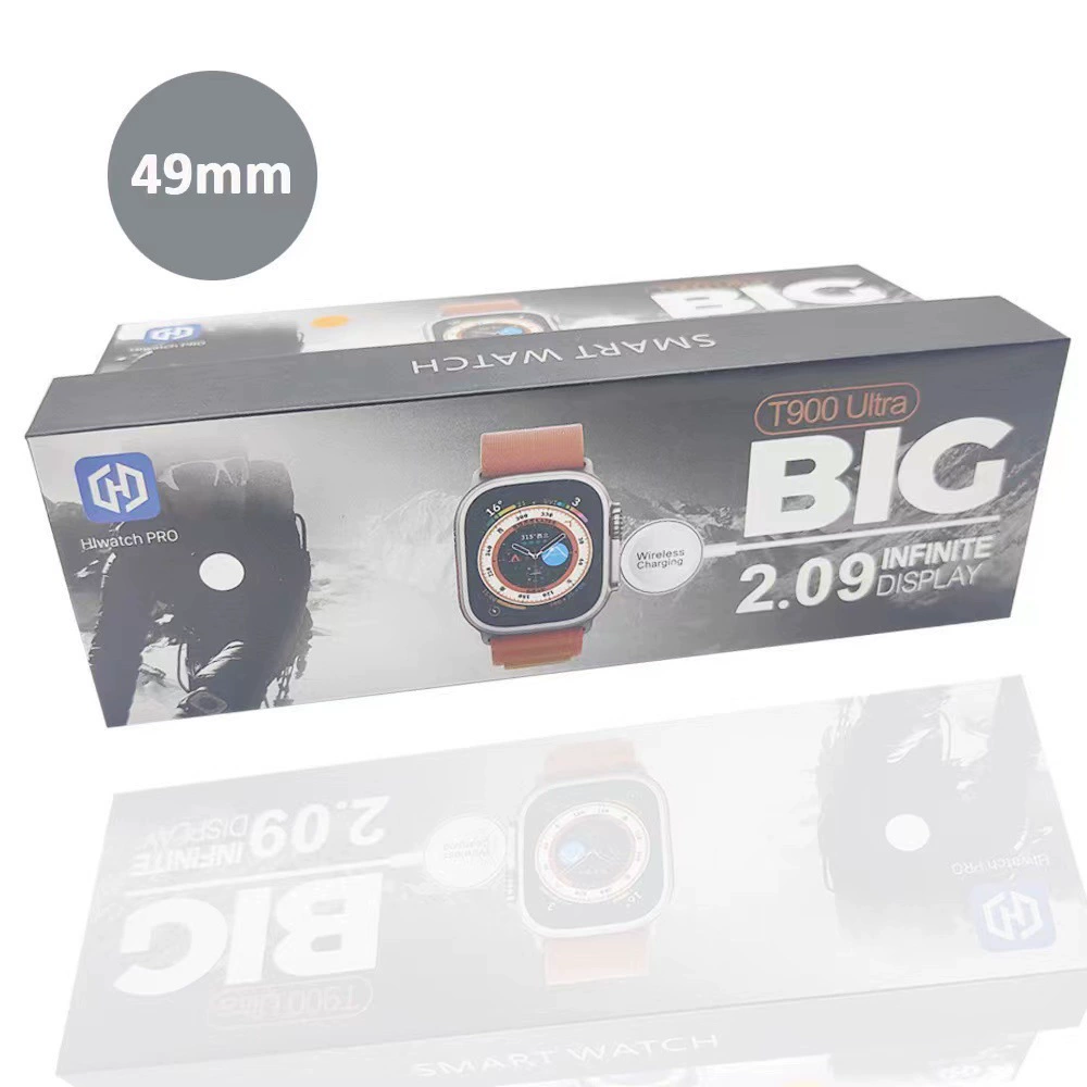 Умные часы (Hiwatch PRO) T900 Ultra — Bluetooth вызов, частота сердцебиения, дисплей 2.09"