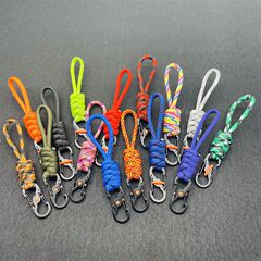 10cm傘紐防犯紛失防止8字キーホルダーロック付き8字ロック携帯屋外ストラップ