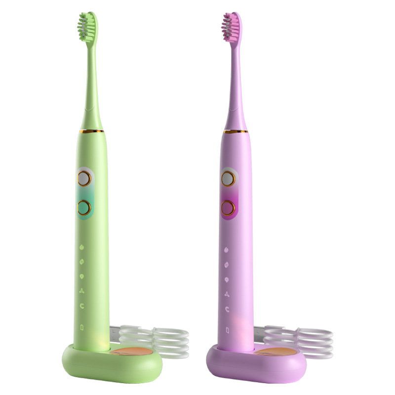 电动牙刷情侣套装 男女成人充电式全自动声波软毛便携式旅行牙刷