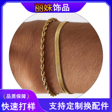 流行手工圆点手链时尚分层链条饰品手链女生节日聚会礼物