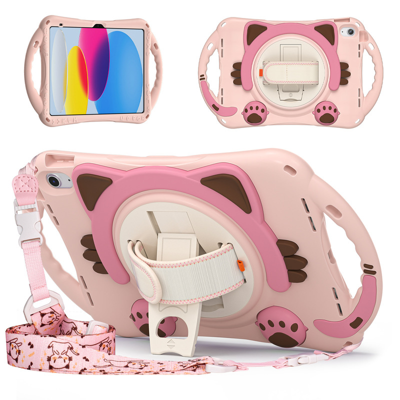 Suitable for iPad 10Th Generation iPad 2022 Satchel Silicone Protective Cover Elvis Shoulder Strap I 10.9inch Protective Case